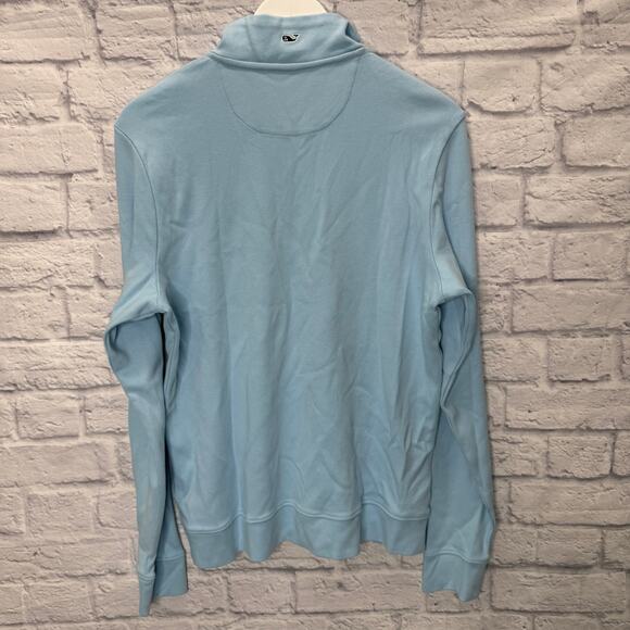 New Vineyard Vines Boys 1/2 Zip Cotton Pullover Size XL Jake Blue Whale Logo - Picture 6 of 6